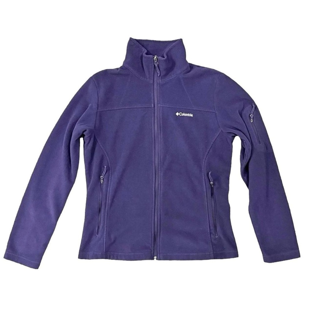 Columbia Women's Benton Springs Full Zip Fleece Jacket Purple Size Medium